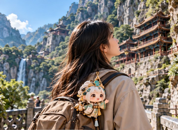 文创旅行伙伴随行的场景概念